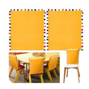 Cinnvoice Yellow Chair Cover for Children Classroom 12pc